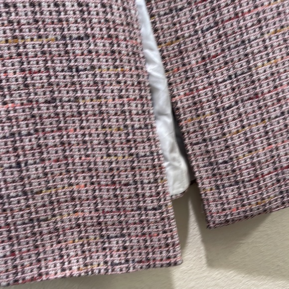 ZARA Tweed Open Vest Long Jacket L - Picture 3 of 9